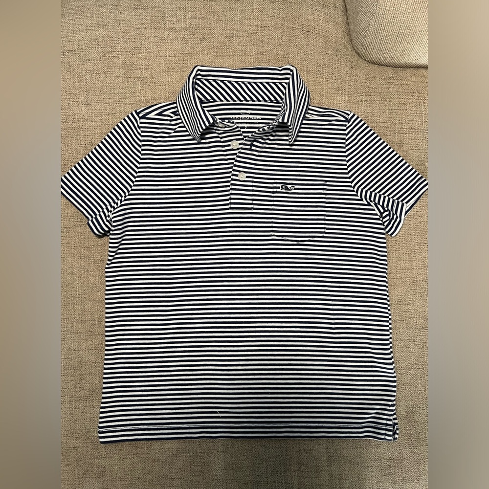 Vinyard vines Striped Polo Shirt size 7 spring / summer boys shirt